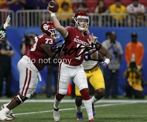 * SPENCER RATTLER SIGNED Photo Poster painting 8X10 RP AUTO AUTOGRAPHED OKLAHOMA SOONERS