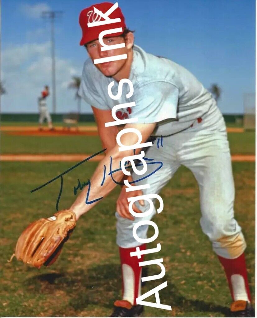 Toby Harrah autographed 8x10 Senators Indians Yankees In Person Topps Vault #8