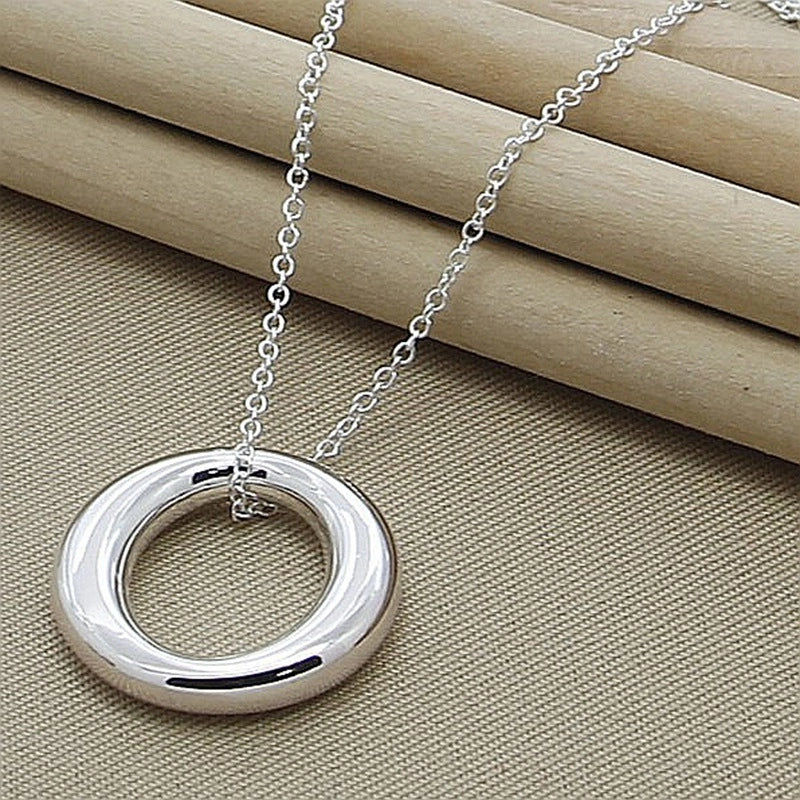 Basic Modern Style Classic Style Circle Copper Plating Women's Pendant Necklace