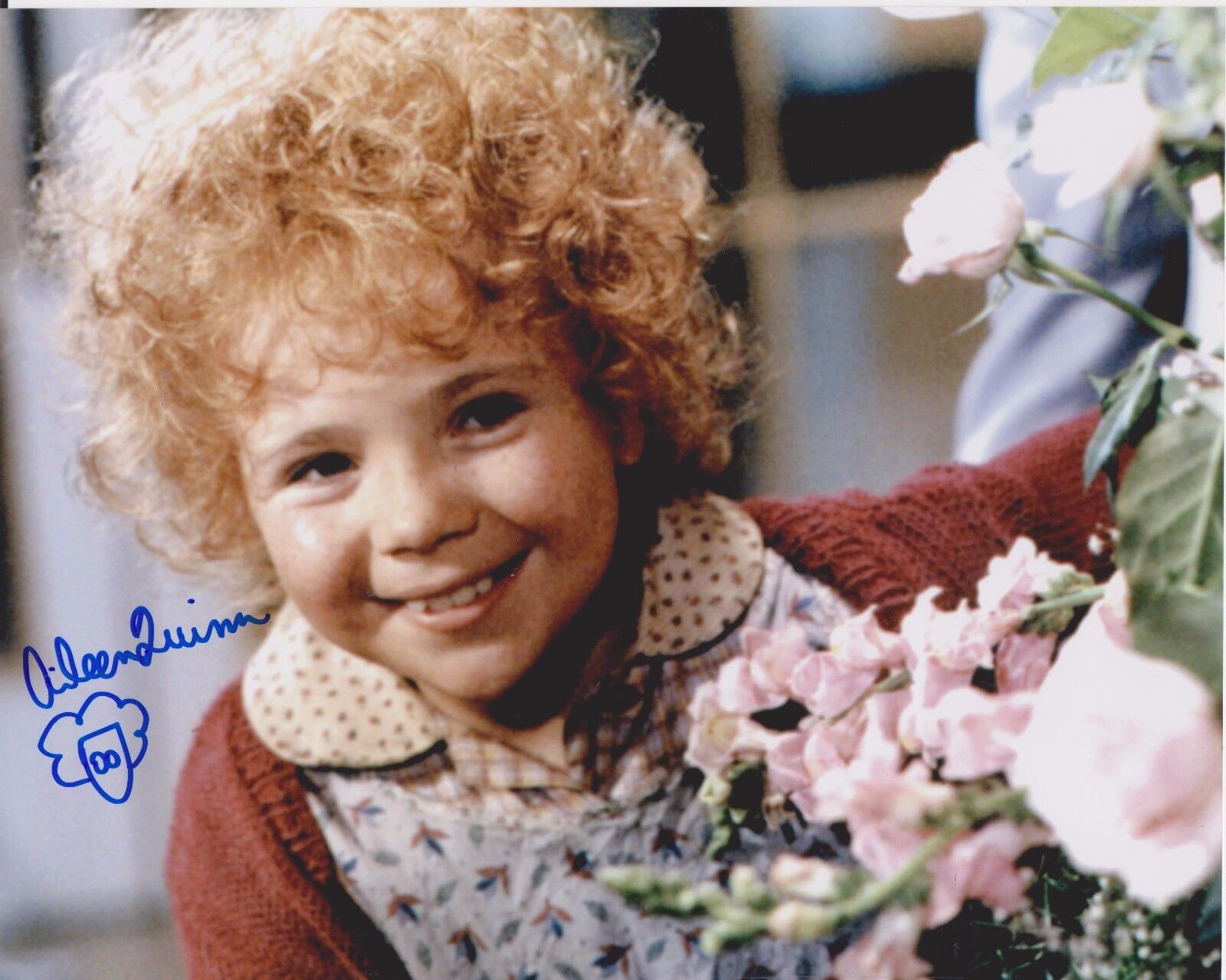 Aileen Quinn Annie 3 Original Autographed 8X10 Photo Poster painting