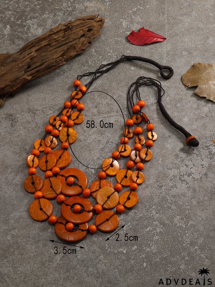 Bead Decor Layered Necklace