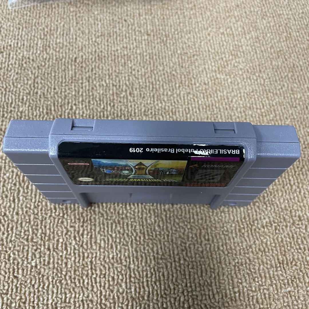 Futebol Brasileiro 2019 For Super Nintendo SNES - 16 Bit Game Cartridge