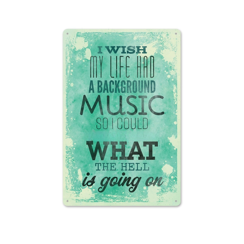 Beer Vintage Tin Painting Bar Background Wall Decoration Painting Home Frameless Iron Pendant