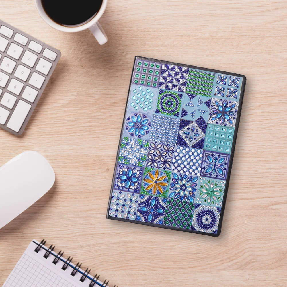 50 Pages A5 Mandala Special Shape Drill Notebook 【No Strip】