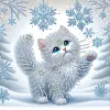 DIY Special Shaped Drill Diamond Painting Kit Framed - Cat