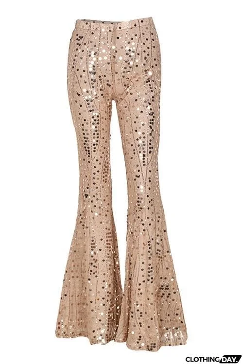 Stunner Flares Sequin Pants