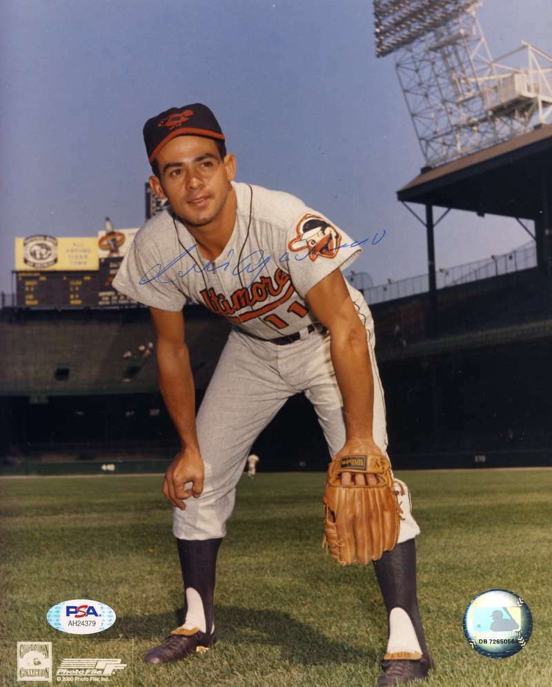 Luis Aparicio Psa Dna Coa Hand Signed 8x10 Photo Poster painting Autograph