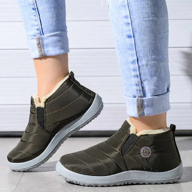 Women Boots Non-Slip Waterproof Winter Ankle Snow Boots Women Platform Boots Female Winter Shoes With Thick Fur Botas Mujer 2021