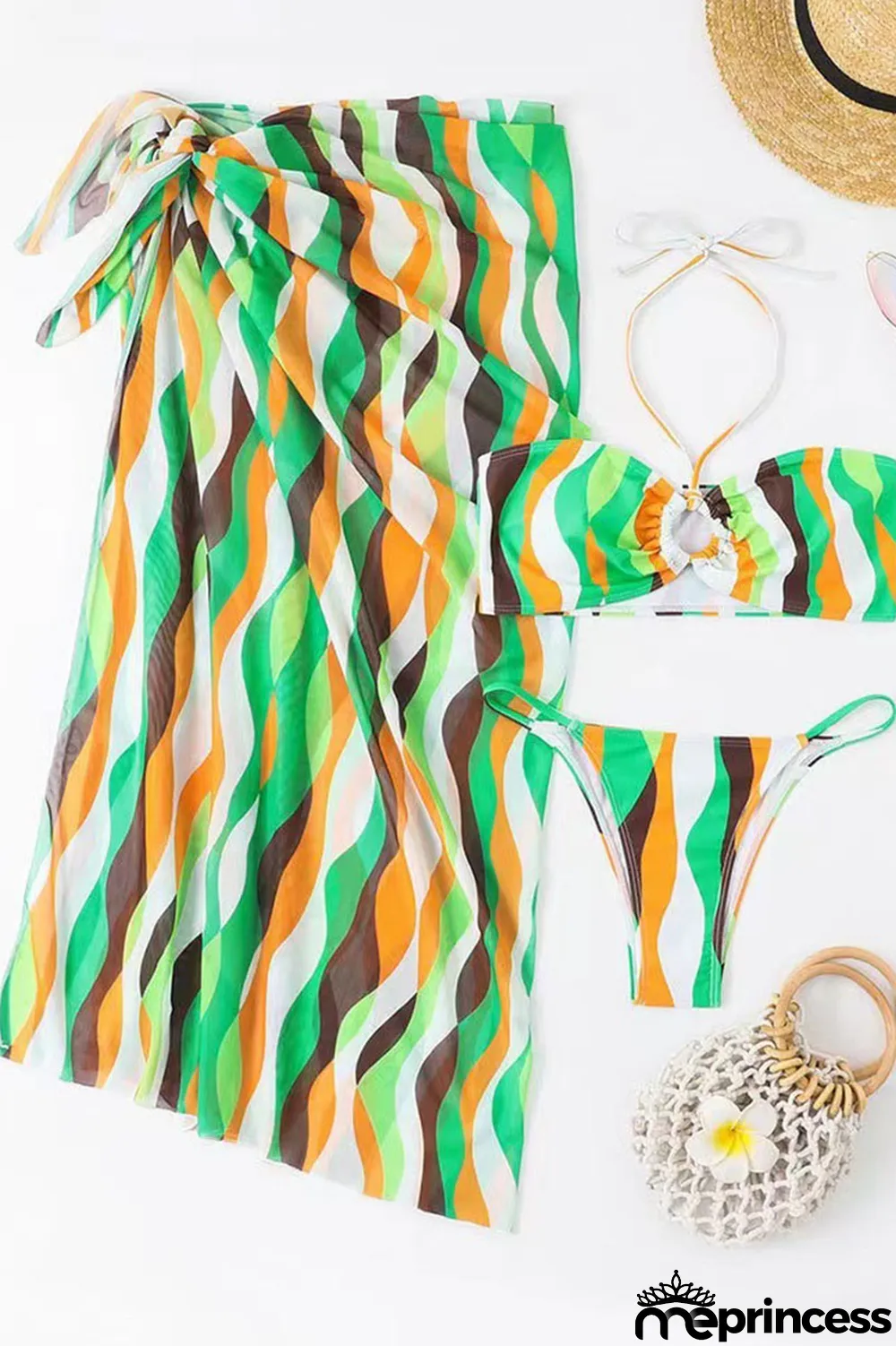 Colour Sexy Print Patchwork 3 Piece Sets