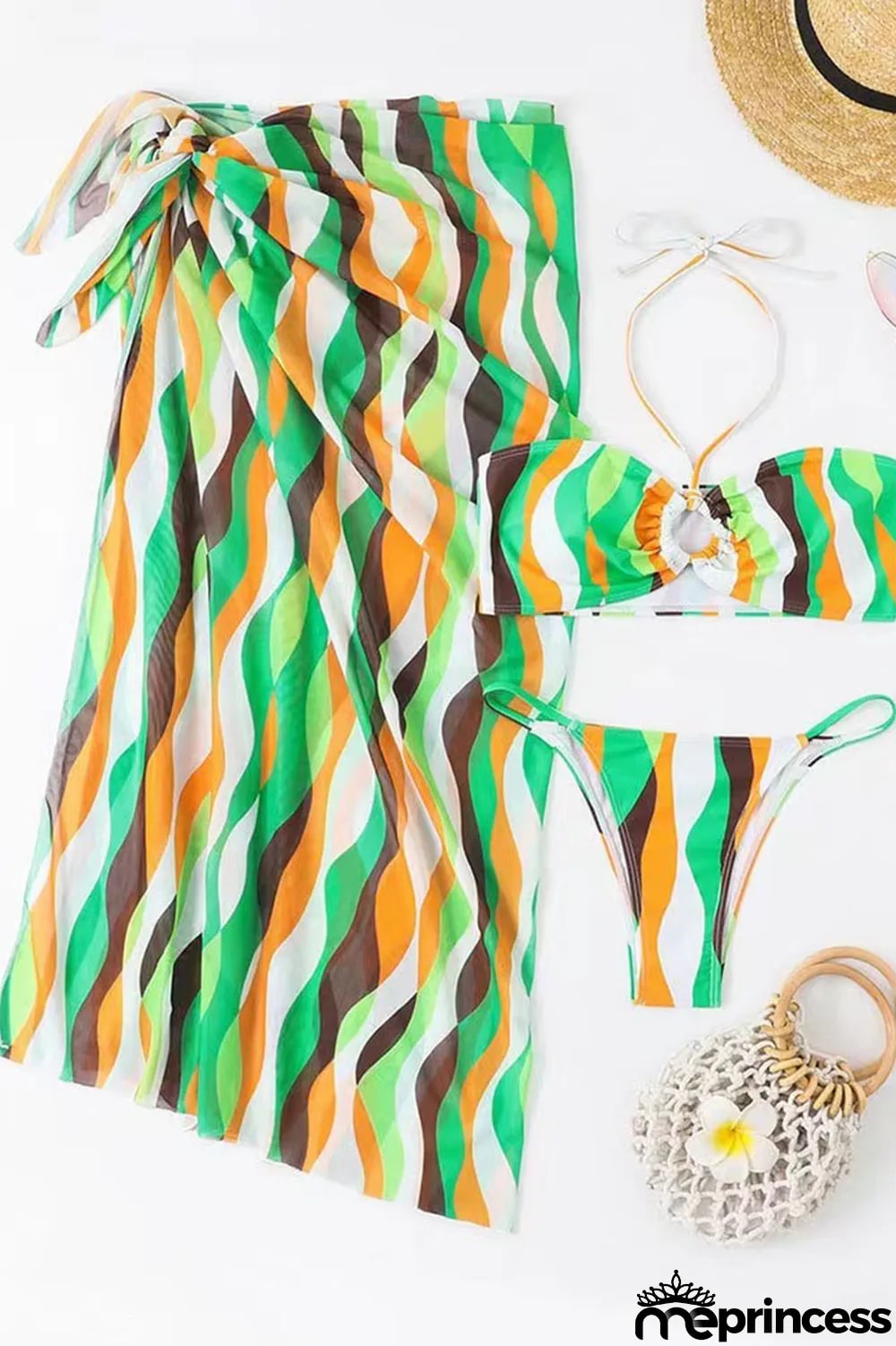 Colour Sexy Print Patchwork 3 Piece Sets
