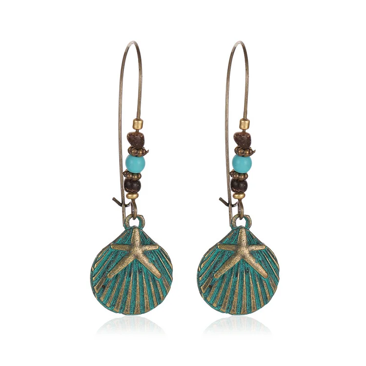 Vintage Bronze Exaggerated Hollow Earrings
