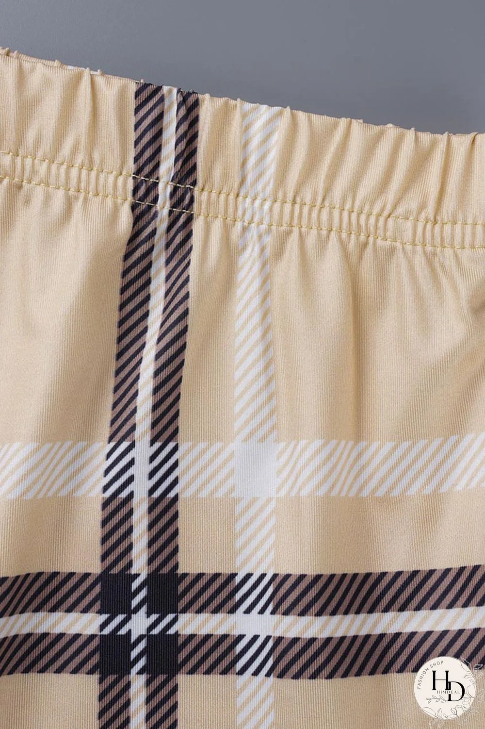 Brown Casual Print Patchwork Slit O Neck Short Sleeve Two Pieces