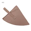 Solid Color Adjustable Elastic Strap Button Women Hijab Base Cap