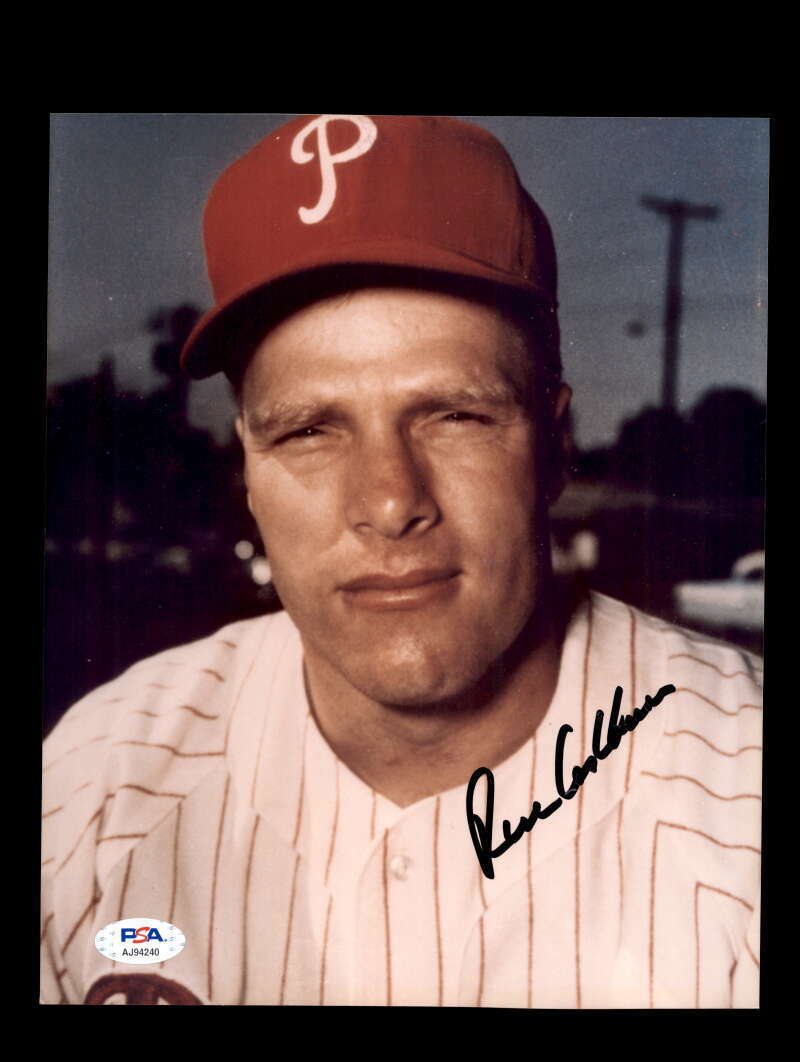 Richie Ashburn PSA DNA Coa Signed 8x10 Photo Poster painting Phillies Autograph