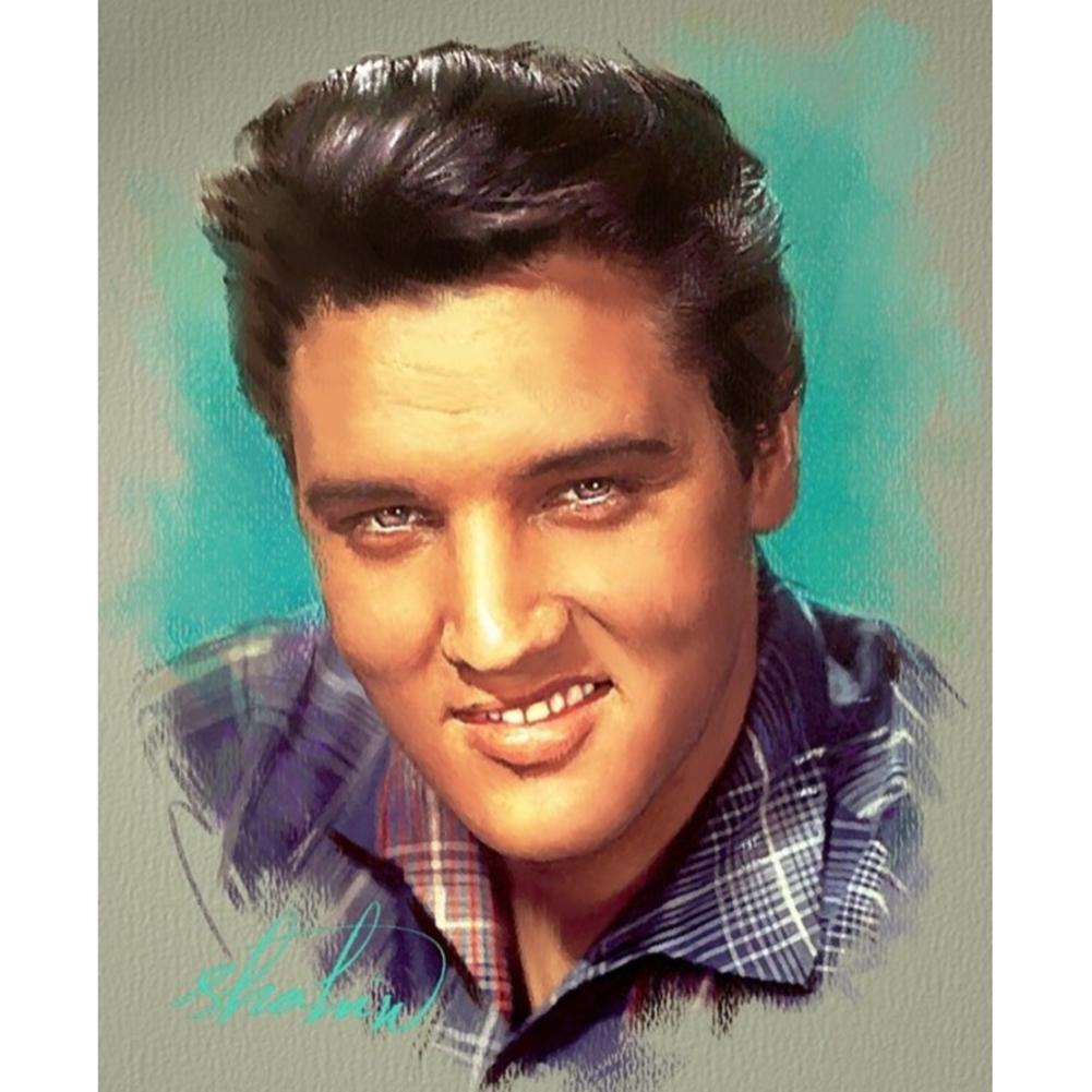 

40*50CM Round Drill Diamond Painting-Elvis Presley, 501 Original
