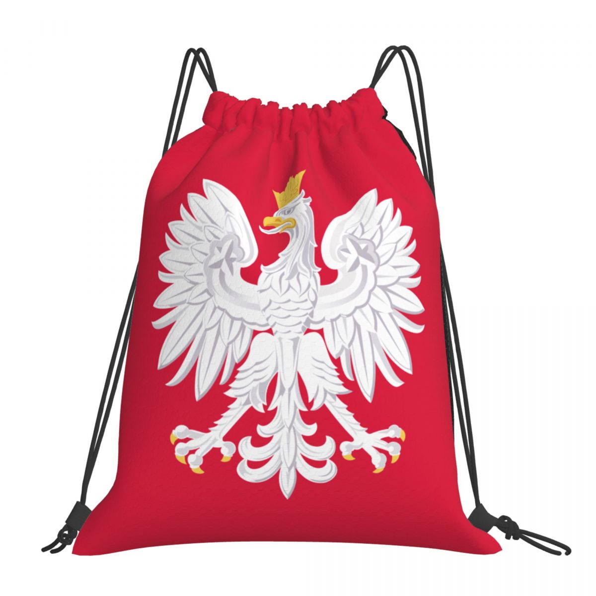 Poland National Football Team Unisex Drawstring Backpack Bag Travel Sackpack