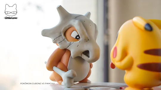 【Pre-order】Cubone vs Pikachu - Pokemon Resin Statue - Little Love Studios 
