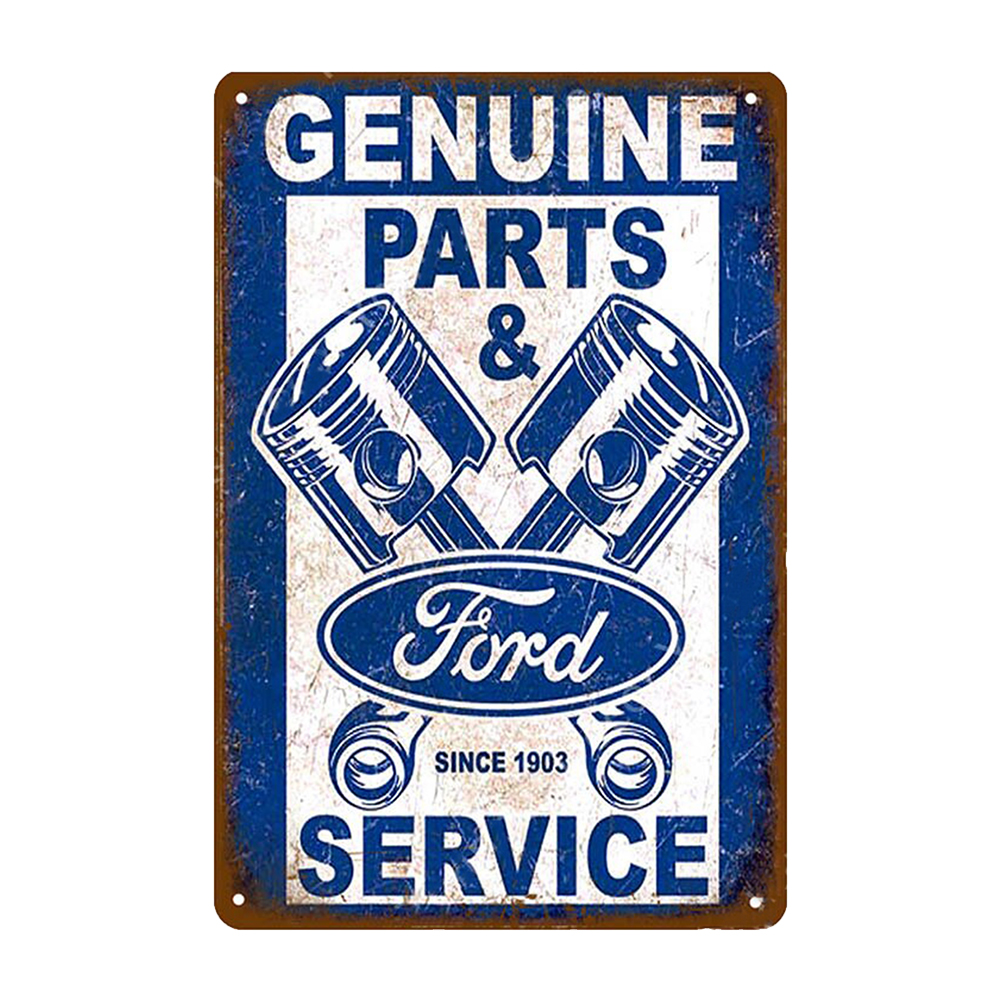 

30*50CM - Round Drill Diamond Painting - Ford Service, 501 Original