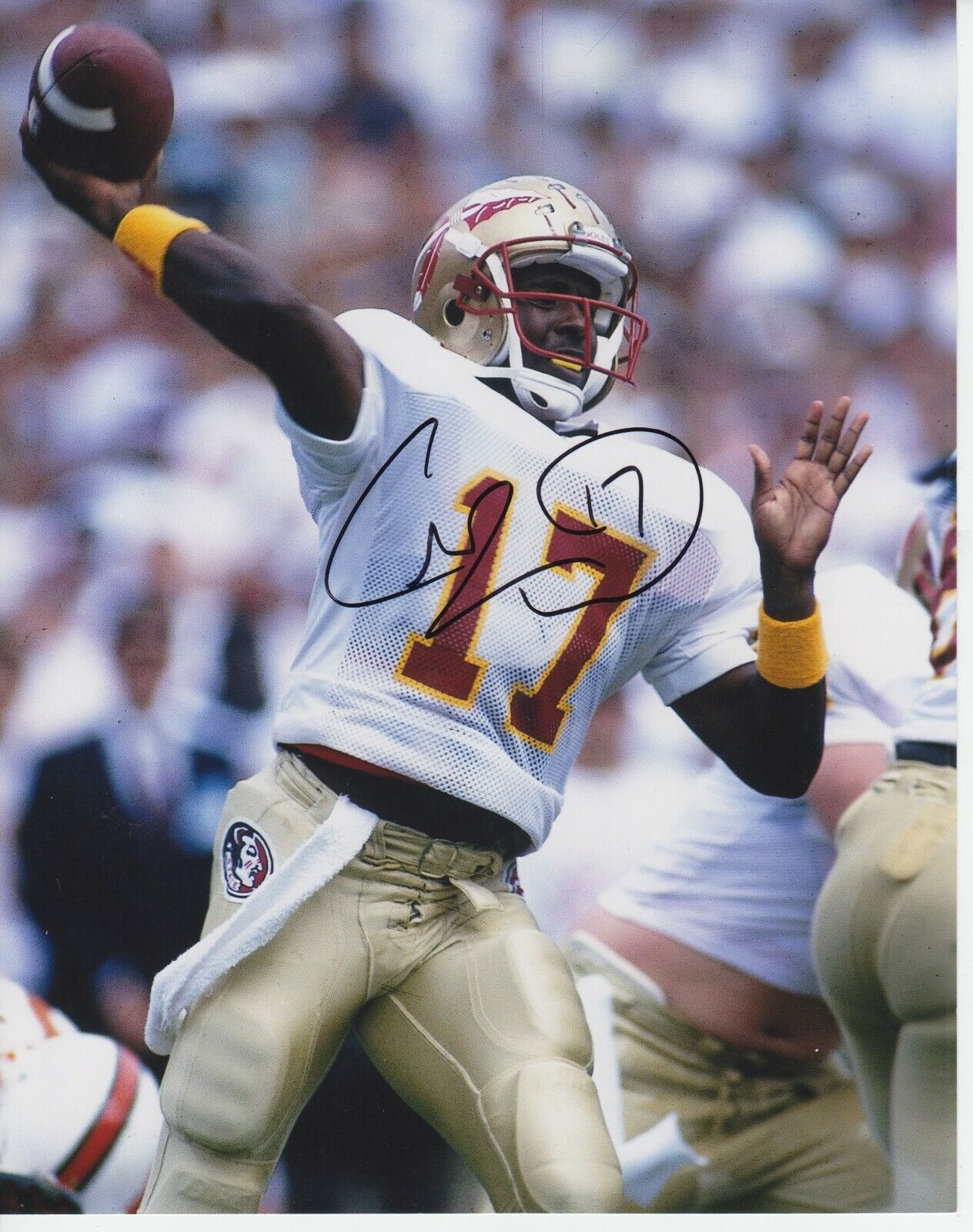 Charlie Ward #0 8x10 Signed Photo Poster painting w/ COA Florida State Seminoles