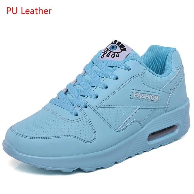 33-44 Women Sneakers Casual Breathable Sport Shoes Lace Up  Women Platform Sneakers Outdoor Walking Large Size Running Shoes
