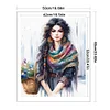 Bohemian Woman-11CT Stamped Cross Stitch 50*60cm/19.69*23.62in(Big Size)