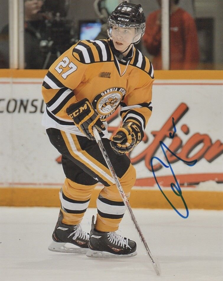 Sarnia Sting Nikolay Nikolai Goldobin Signed Autographed 8x10 Photo Poster painting COA B