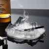 Mountain Glacier Glass Ashtray, suitable for home office decoration, cafe, hotel, bar