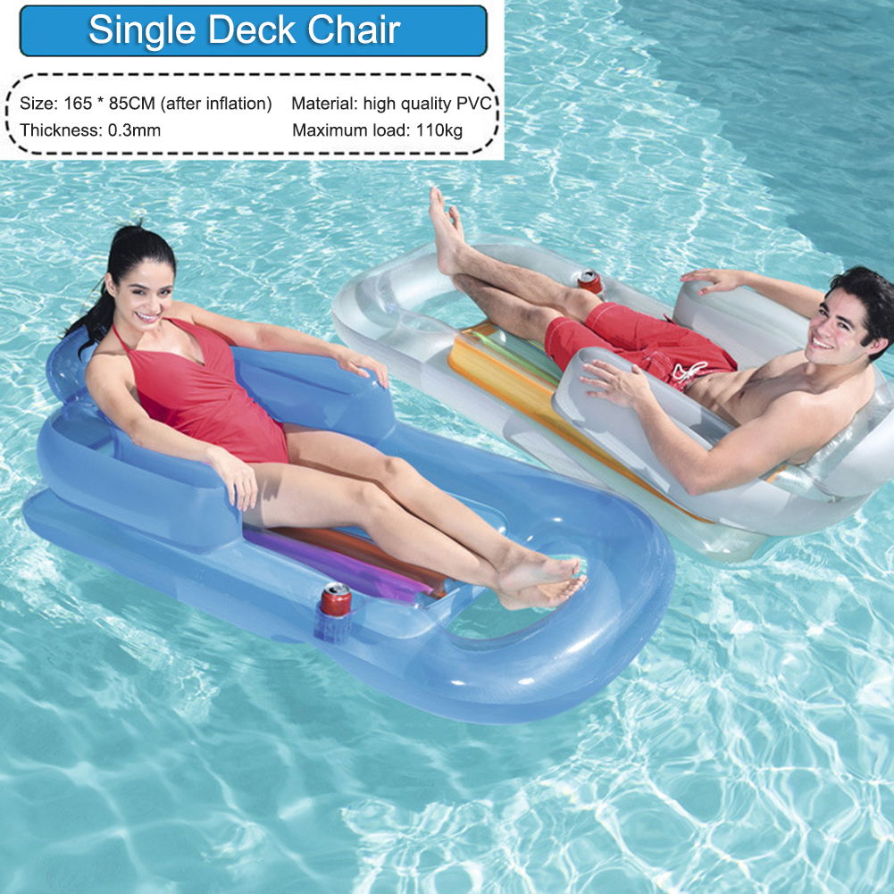 

Swimming Pool Beach Water Hammock Summer Inflatable Lounger Floating Row, 501 Original