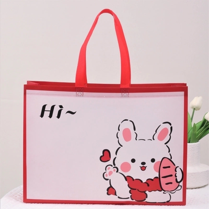 Cartoon Cute Non-woven Bag Spot Shopping Mall Clothing Store Children’s Clothing Store Non-woven Bag With Logo Shopping Gifts