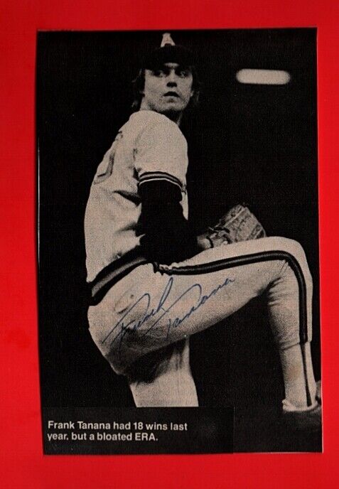 FRANK TANANA-LA ANGELS AUTOGRAPHED 4X6 VINTAGE MAGAZINE Photo Poster painting