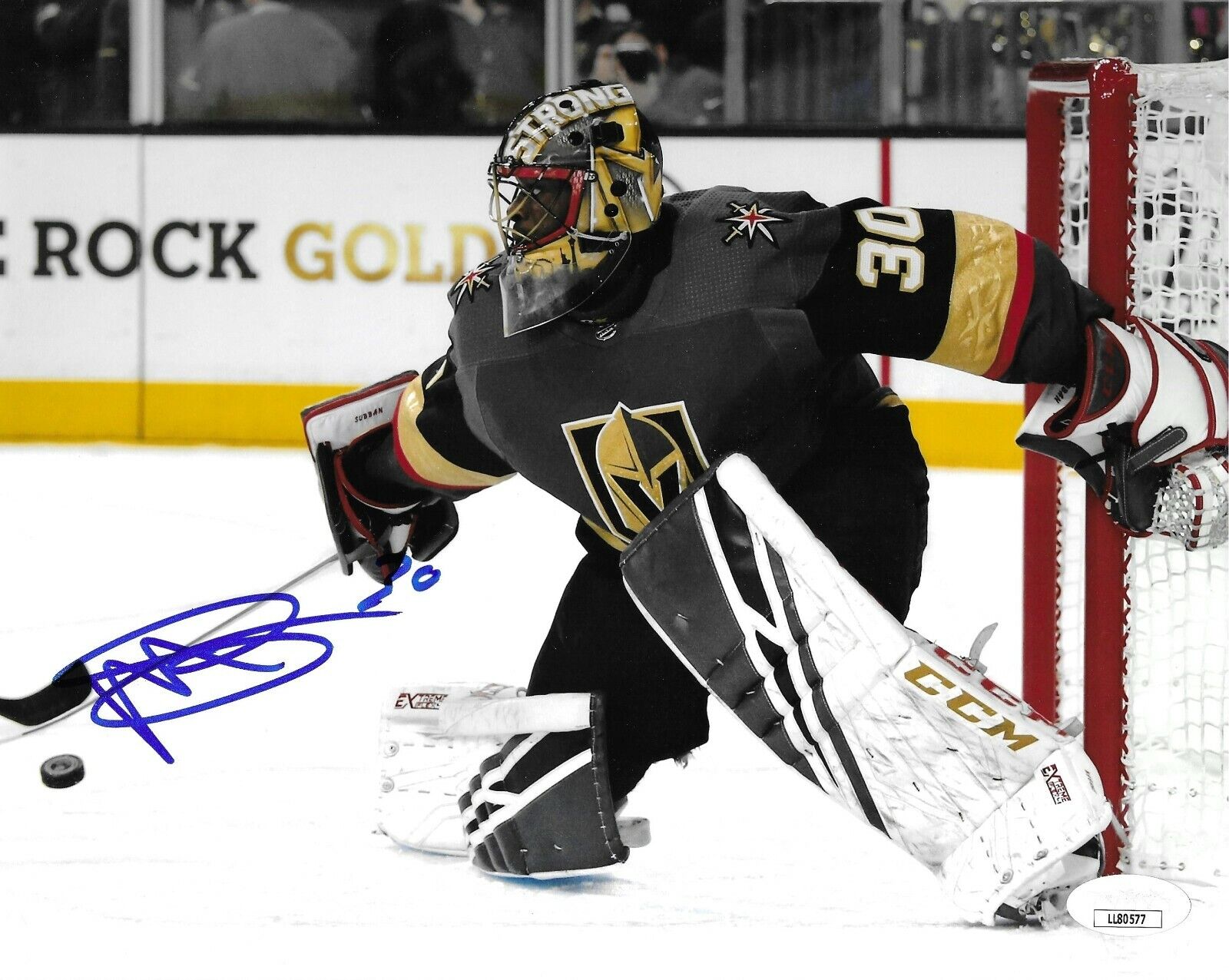 Malcolm Subban Autographed Vegas Golden Knights 8x10 Photo Poster painting JSA COA Signed Goalie