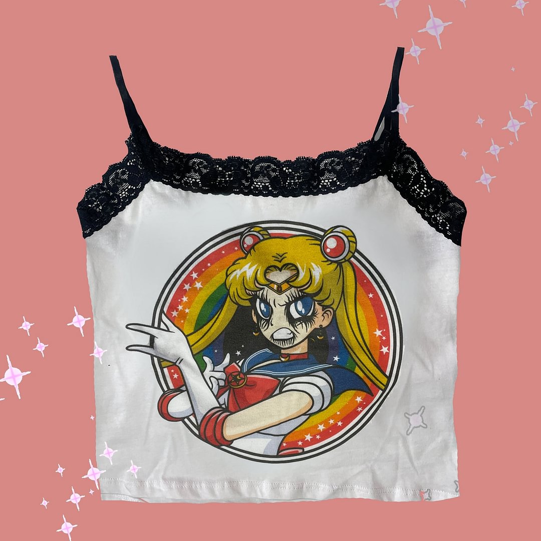 Sailor Moon Lace Tank