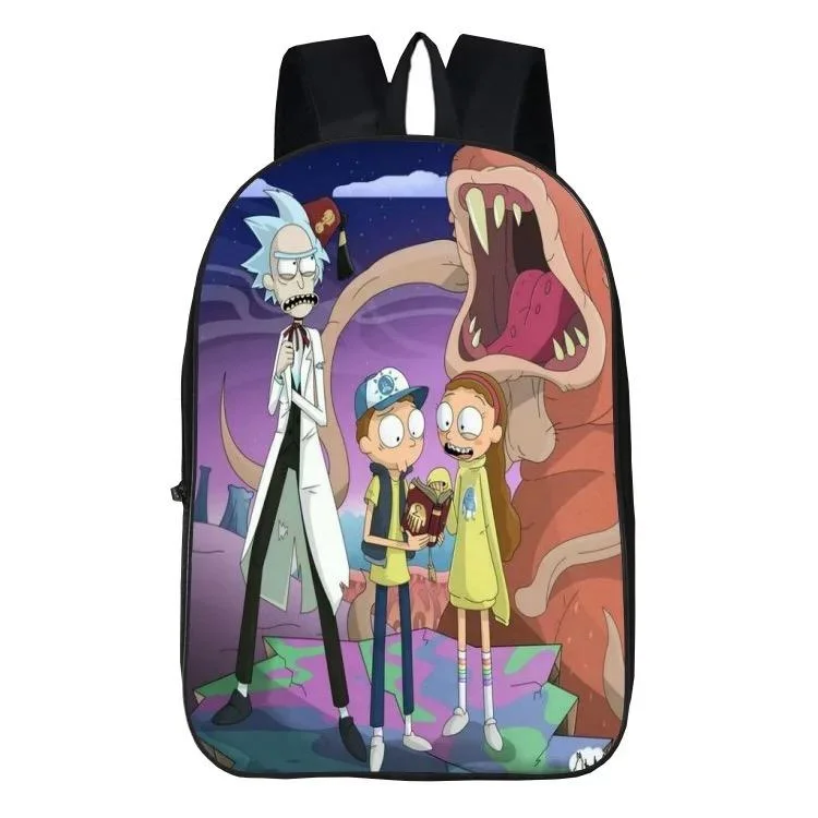 Buzzdaisy Anime Rick Andy Morty #5 Backpack School Sports Bag