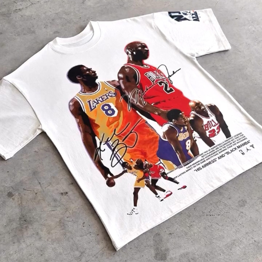 Basketball Game Print Short Sleeve T-Shirt