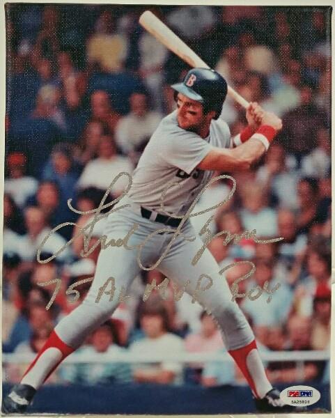 FRED LYNN Signed 75 AL MVP ROY