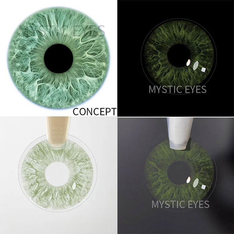 MYSTIC EYES Rococo Joy Green Contact Lenses