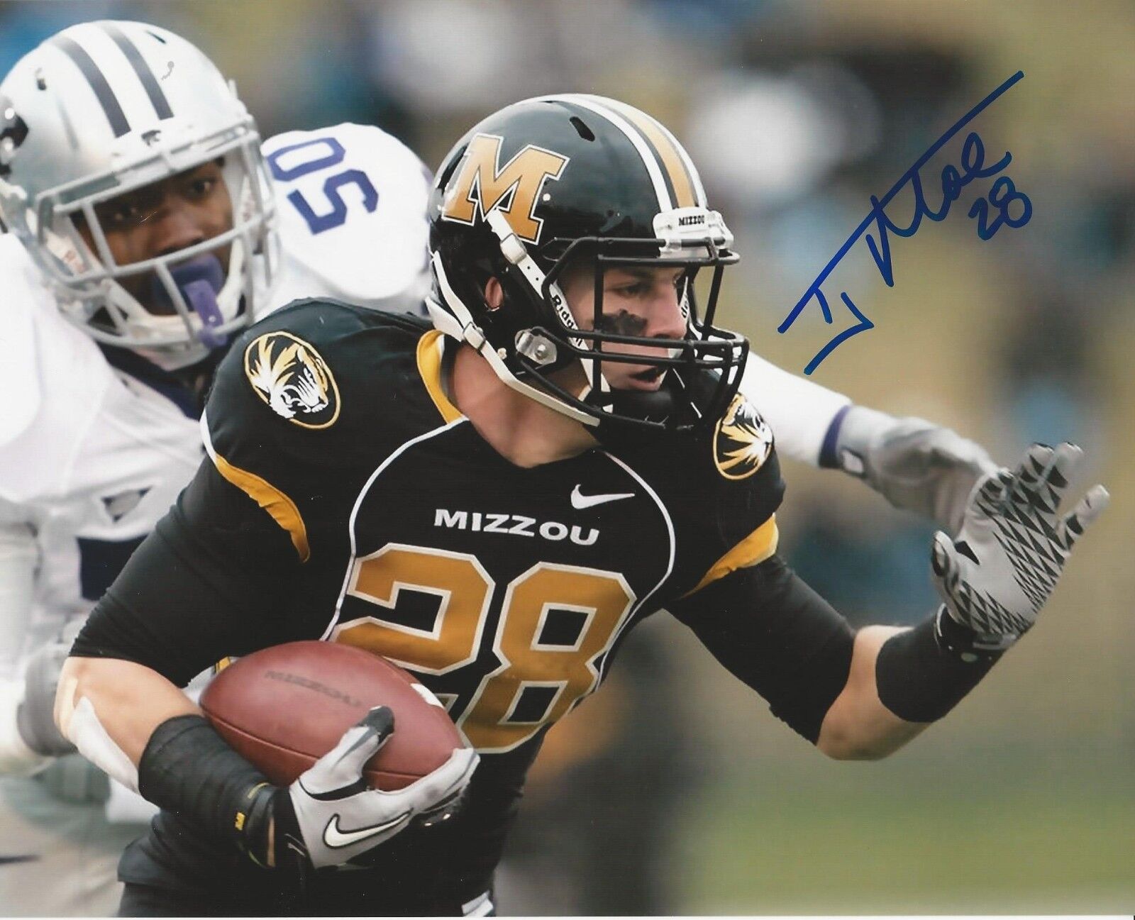 Autographed T. J. Moe University of Missouri Tigers 8x10 Photo Poster painting - w/COA