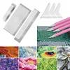 3 St&uuml;ck Diamantmalerei Lineal mit 3 Korrekturwerkzeugen (400 800 1020 leere Gitter)