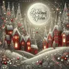 Christmas Scenery-14CT Stamped Cross Stitch 40*40cm/15.75*15.75in tapestrymarket