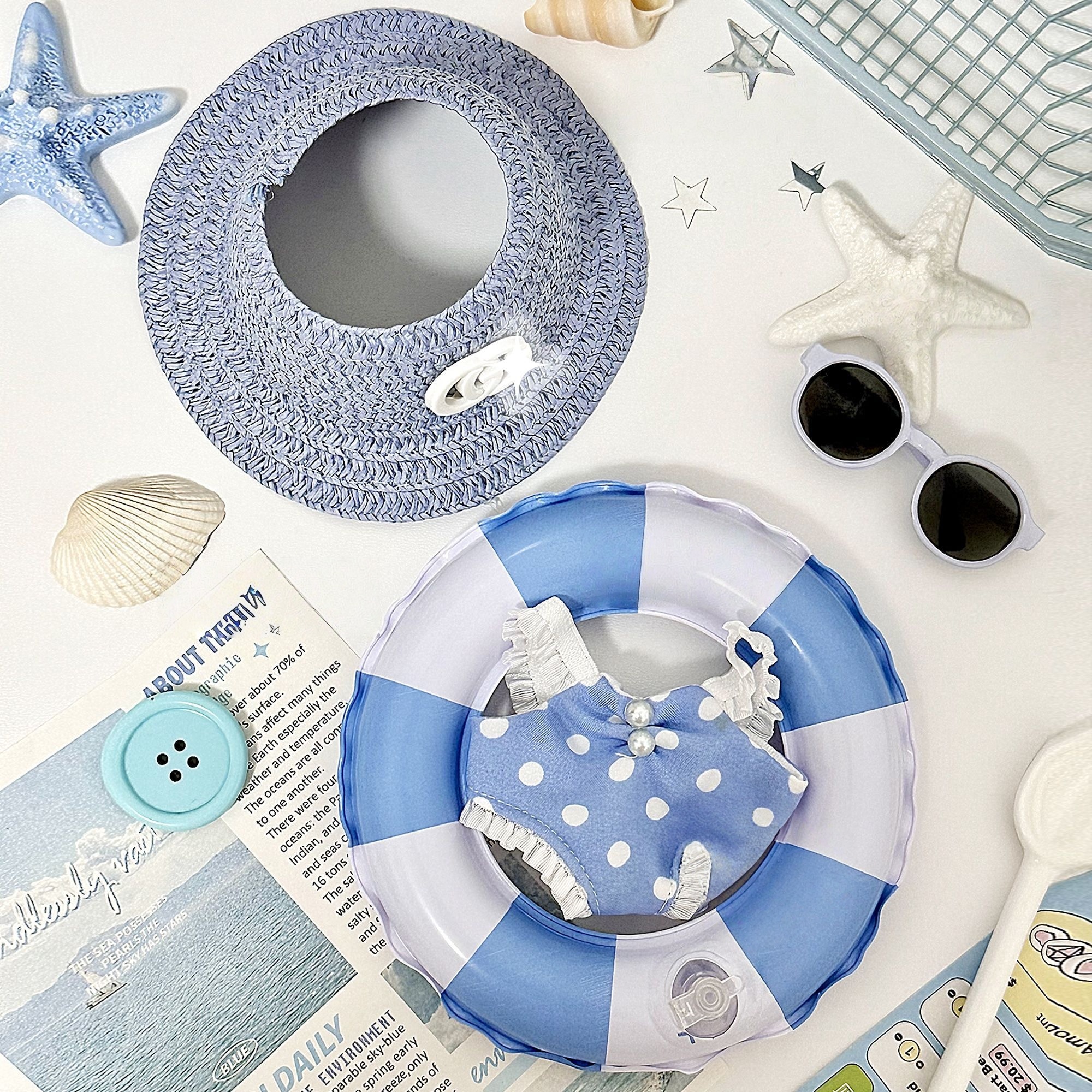 Labubu Clothes Summer seaside swimsuit