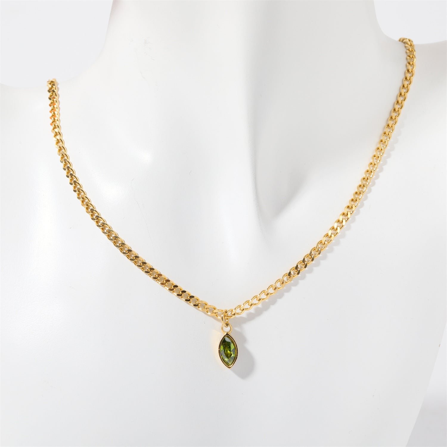 Moderate Luxury Circle Geometric Titanium Steel Electroplating Necklaces