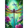 (US Only)5D DIY Full Square Drill Diamond Painting Dragonfly Animal Series Decor 50x75cm