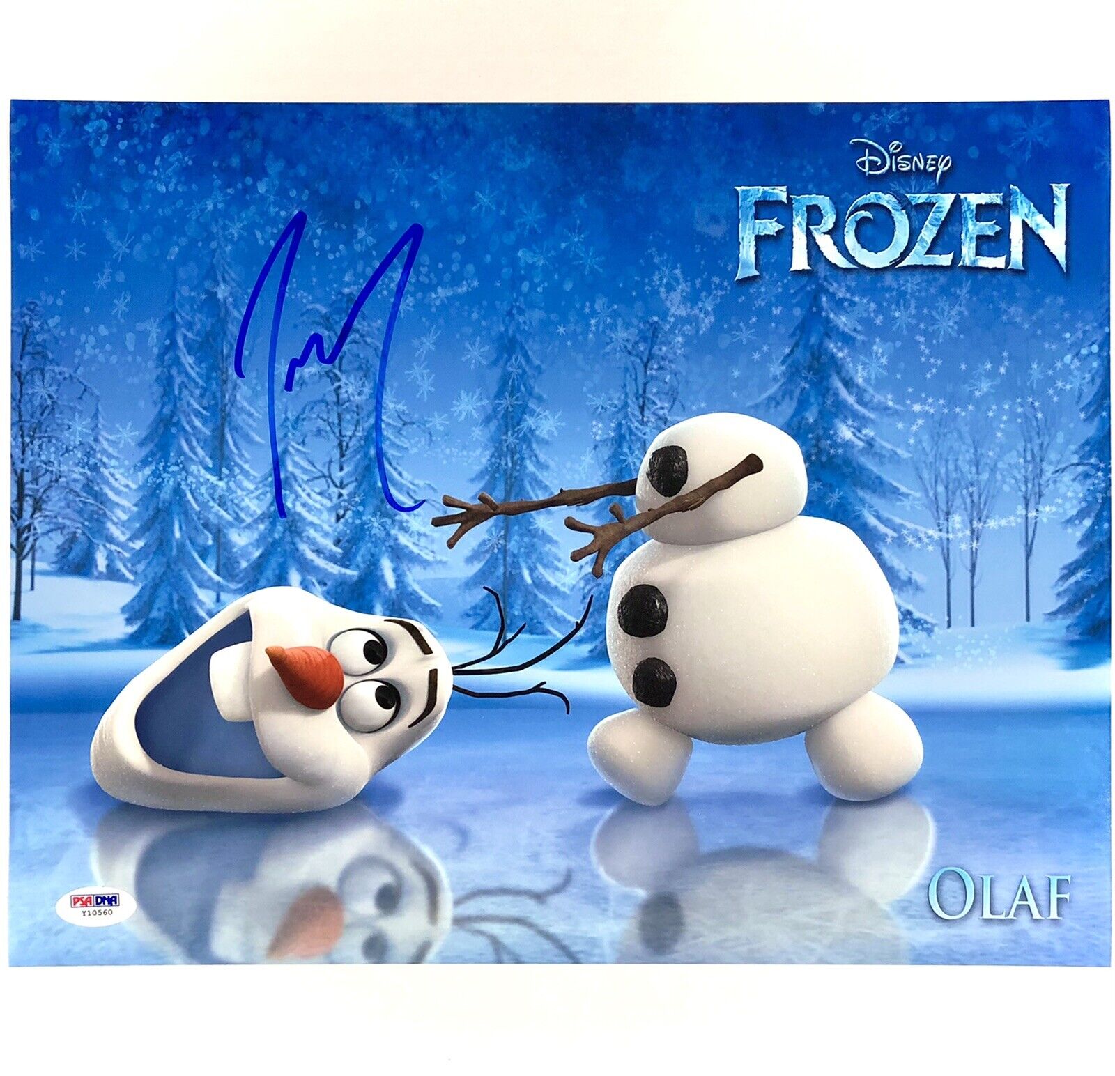 Josh Gad voice of Olaf autograph signed Disney’s Frozen 11x14 Photo Poster painting PSA/DNA COA