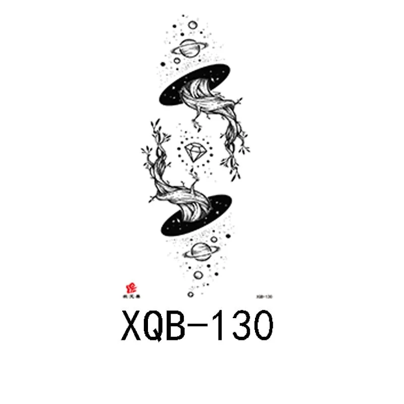 Small Full Arm Waterproof Tattoo Sticker Half Arm Arm Fierce Wolf Head Animal Arm Lasting European and American Tattoo Sticker