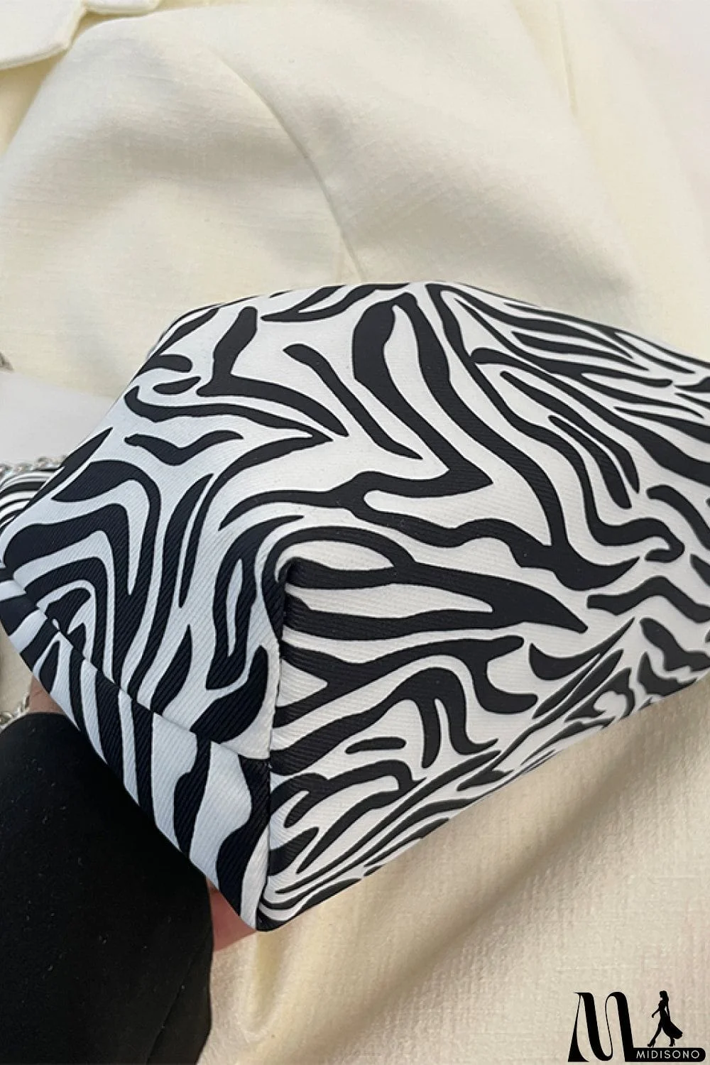 MidiSono - Animal Print Nylon Bucket Bag