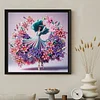 Diamond Painting-DIY Crystal Rhinestone Dancing Girl in Floral Skirt(Box Packaging)