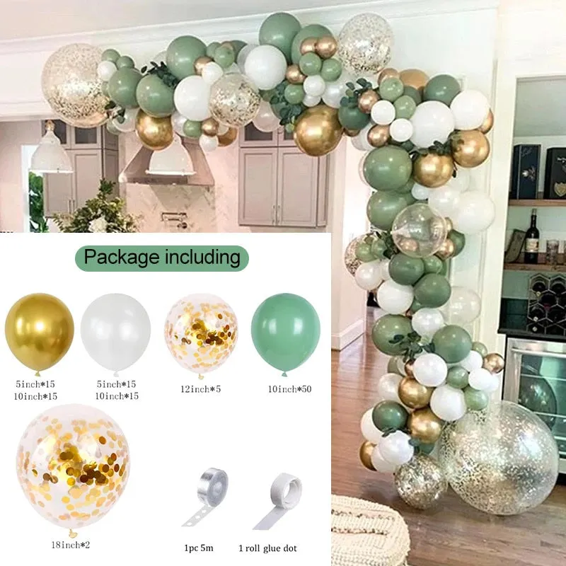 Macaron Pink Balloon Garland Arch Kit Wedding Birthday Party Decoration Kids Globos Rose Gold Confetti Latex Ballon Baby Shower