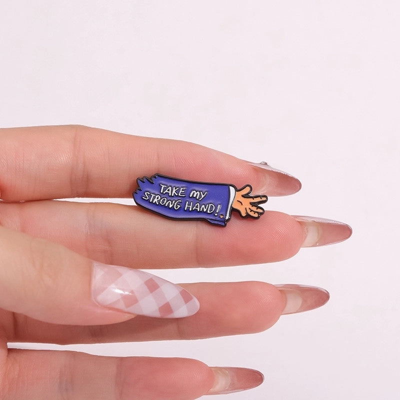 Cartoon Style Cute Cowboy Style Pin Animal Letter Glasses Alloy Stamping Stoving Varnish Plating Unisex Badge Brooches Collar Pin