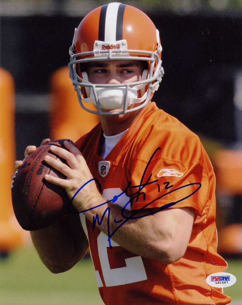 Colt McCoy SIGNED 8x10 Photo Poster painting Cleveland Browns PSA/DNA AUTOGRAPHED