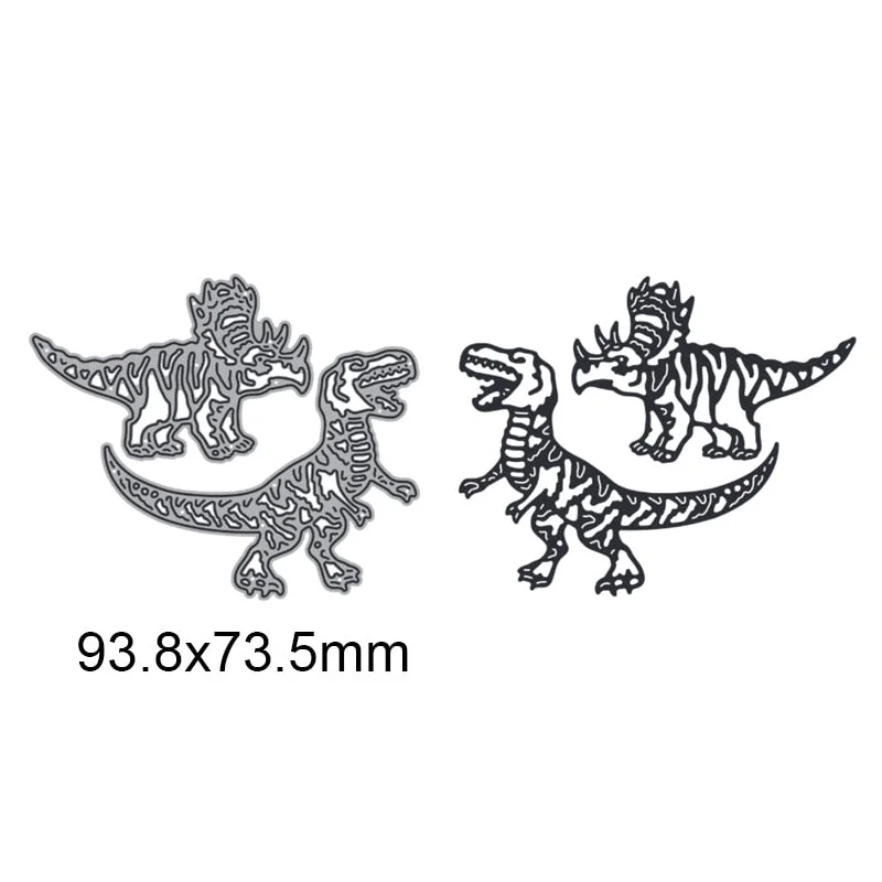 2pcs Dinosaur Metal Cutting Dies For DIY Scrapbook Cutting Die Paper Cards Embossed Decorative Craft Die Cut New